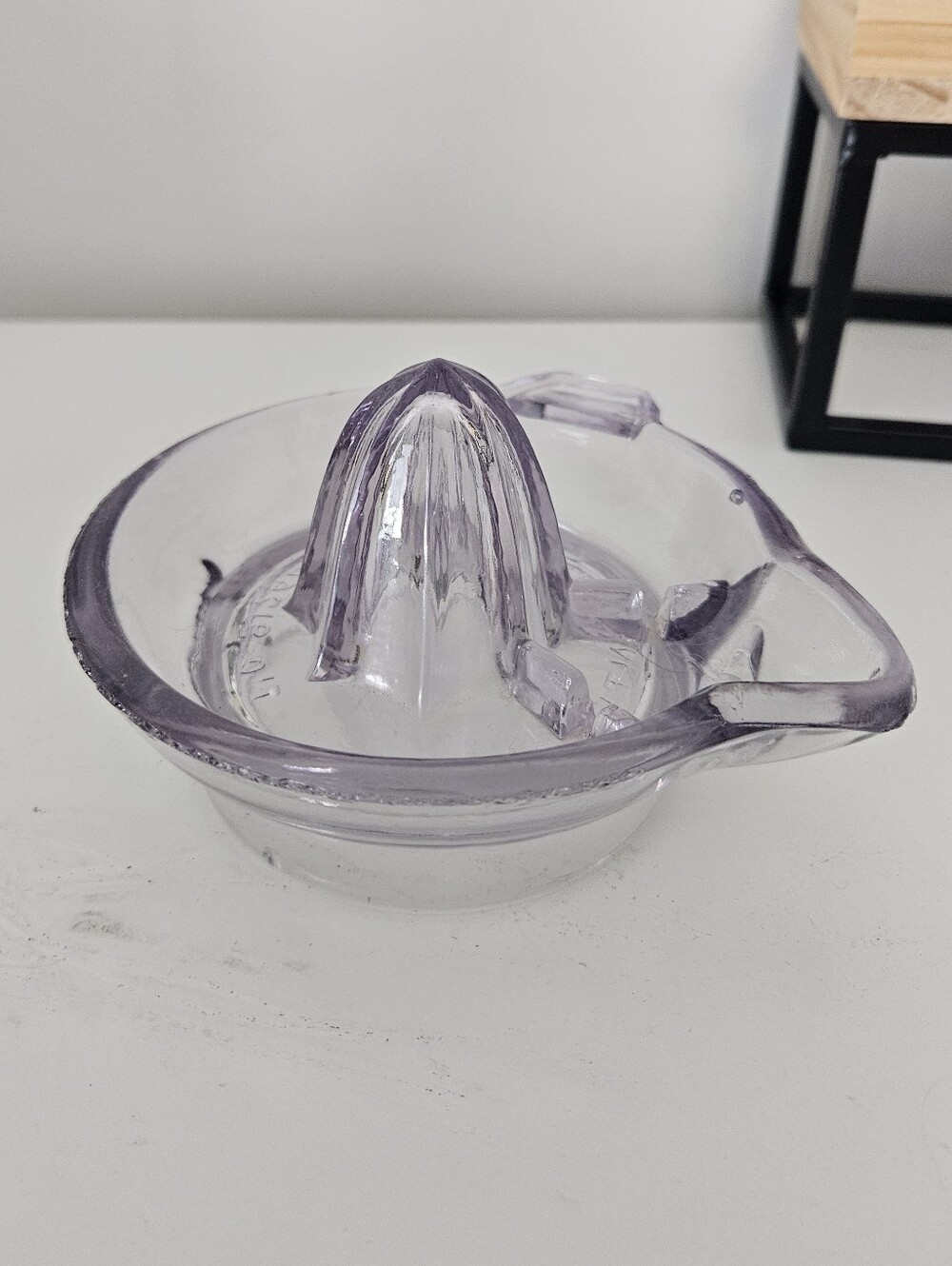 Vintage Lavender Purple Glass Juice Reamer